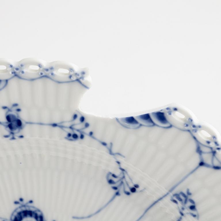 A 43-piece porcelain dinner service, full lace "Musselmalet", Royal Copenhagen, Denmark.