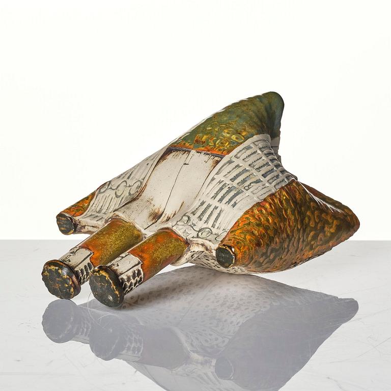 Bengt Berglund, astoneware sculpture of a figure with two heads, Gustavsberg, 1960s.