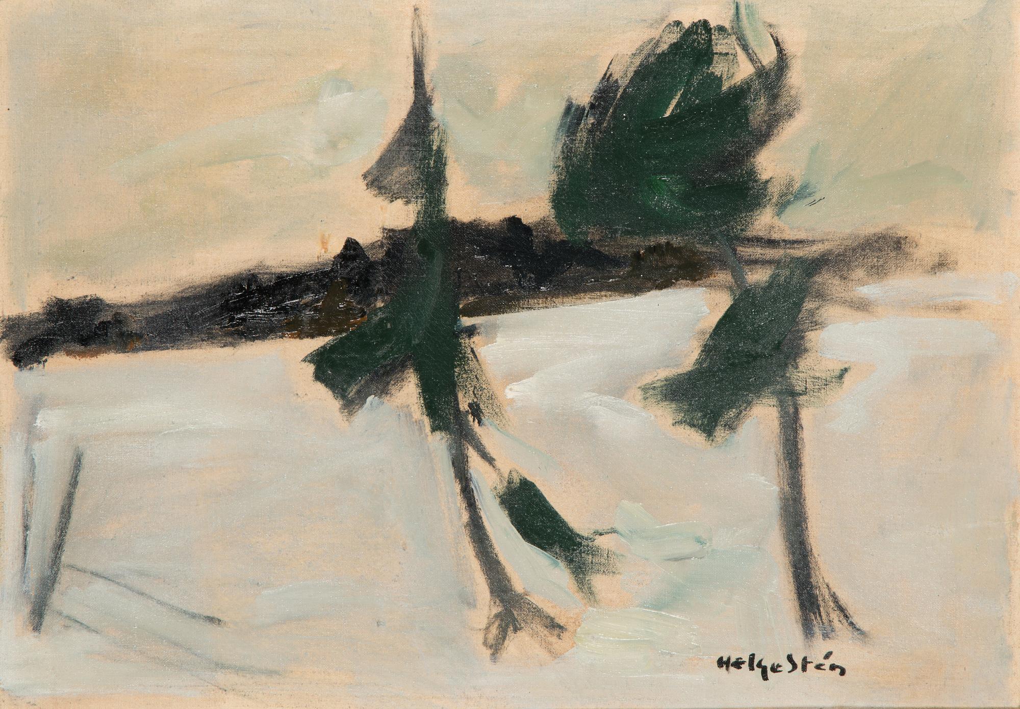 Helge Stén, olja på duk, signerad.