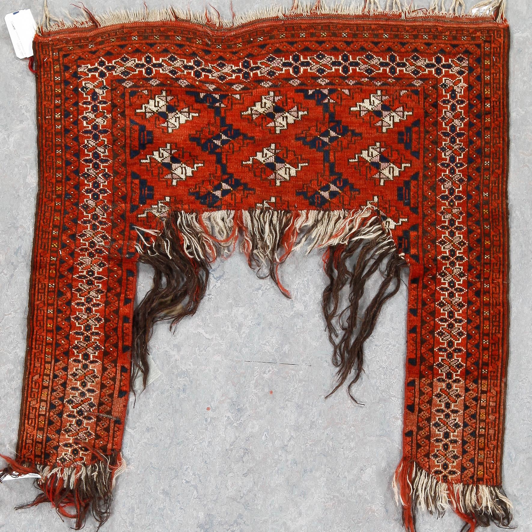 KAPUNUK, semiantik, Tekke Turkmen, ca 100x100 cm.