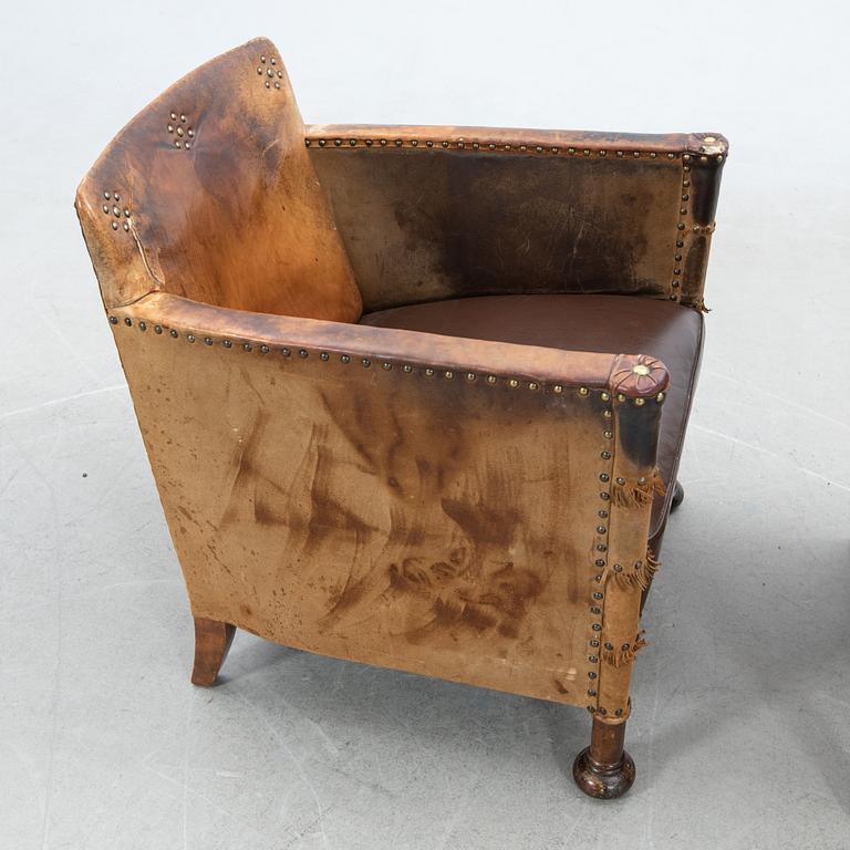 Armchairs, a pair Swedish Modern 1940s.