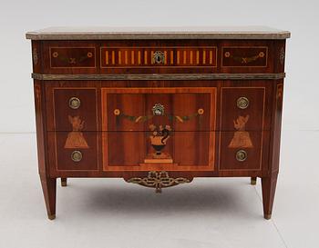 BYRÅ, gustaviansk stil, 1800-/1900-tal.