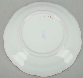 MOCKAKOPPAR,  6 st, porslin, Meissen, 1900-tal.