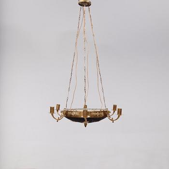 AMPEL, empirestil, 1800-tal. Höjd ca 55 cm.