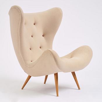 A Swedish Modern easy chair, 1940-50s.