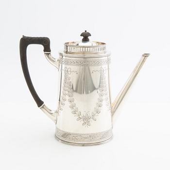 Coffee pot silver A Dragsted Copenhagen 1900.