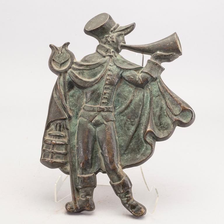 RELIEF, brons, okänd konstnär, 1900-tal.