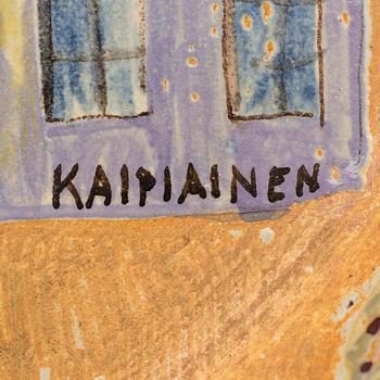 BIRGER KAIPIAINEN, KERAMIIKKAVATI. Satulinna. Sign. Kaipiainen. Arabia, 1940-luku.