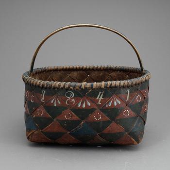 KORG, allmoge, Bjuråker, Hälsingland, bär dat 1841.