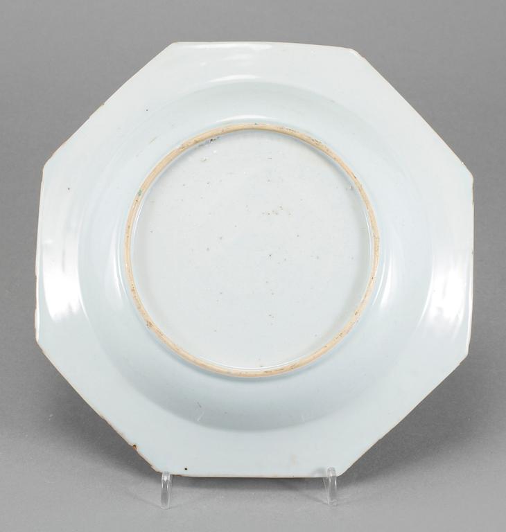 TALLRIKAR, 3+1, porslin, Kina, 1700-tal.