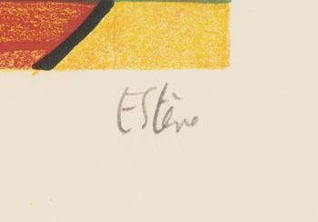 Maurice Estève, lithograph in colours, signed 15/75.
