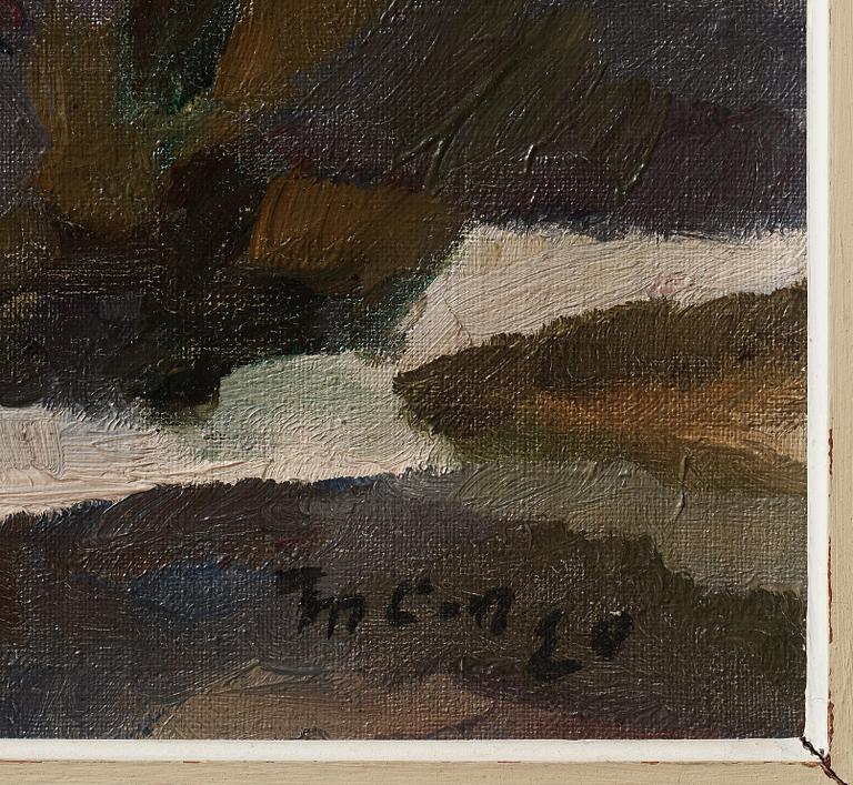 MARCUS COLLIN, oil on canvas, signed and dated -20.