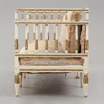 BANKETTSOFFA, av Erik Öhrmark (mästare i Stockholm 1777-1813), Sengustaviansk.