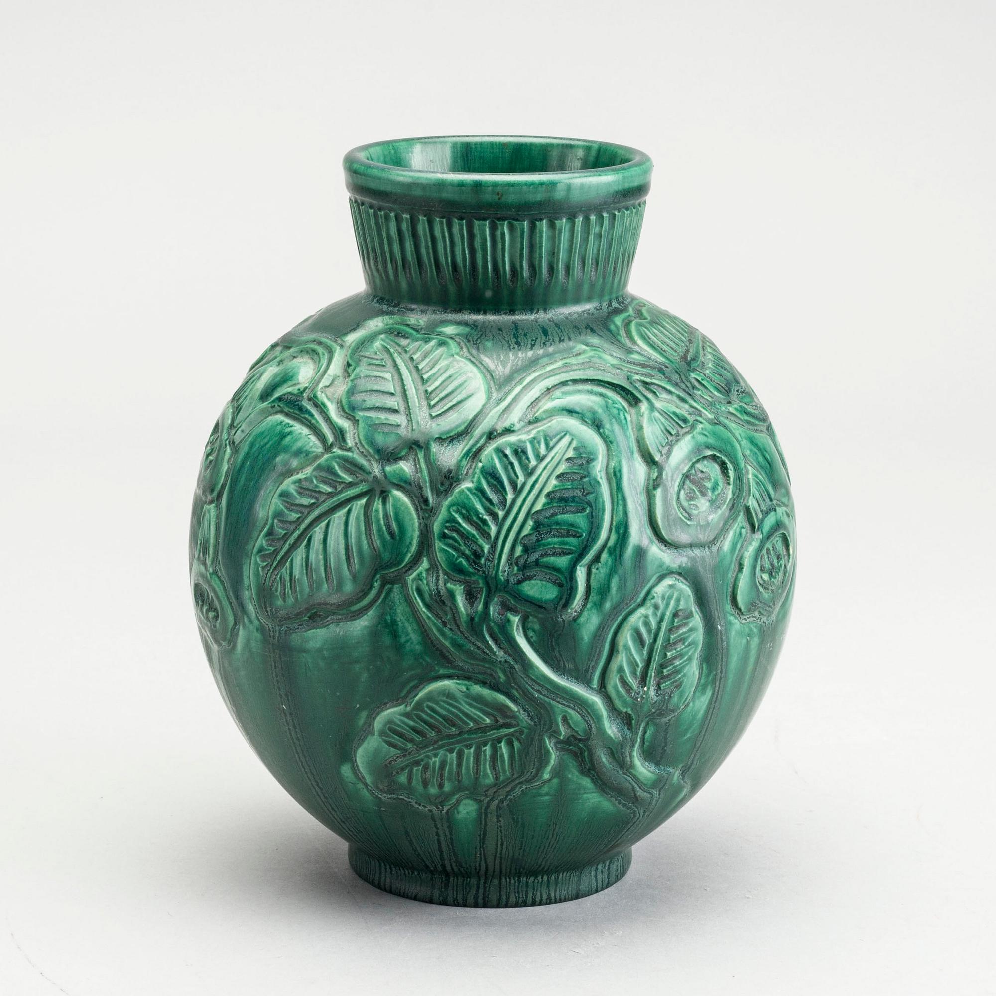 NILS EMIL LUNDSTRÖM, vas, stengods, Rörstrand.