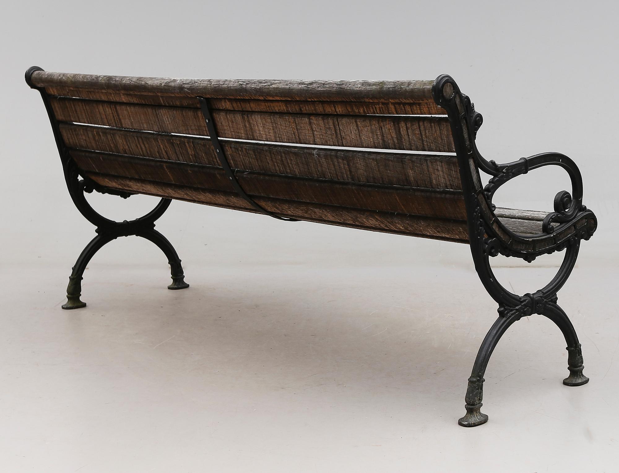 TRÄDGÅRDSSOFFA, J & C.G. Bolinder, AB Stockholm, omkring år 1900.