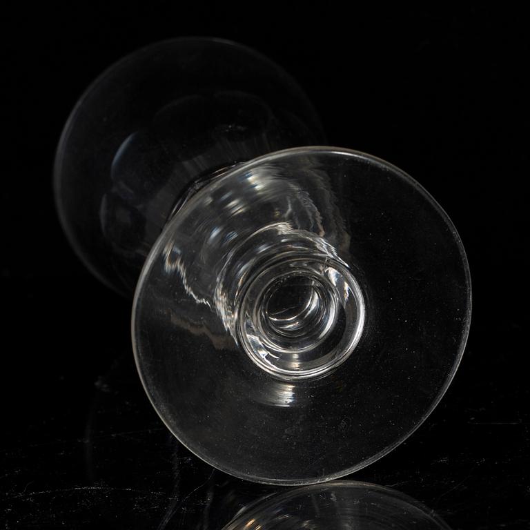 A matched group of cut glasses, Sweden, 20th Century (9 pieces).