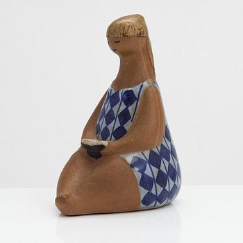 Lisa Larson, figuriini, kivitavaraa, "Amalia", Gustavsberg.