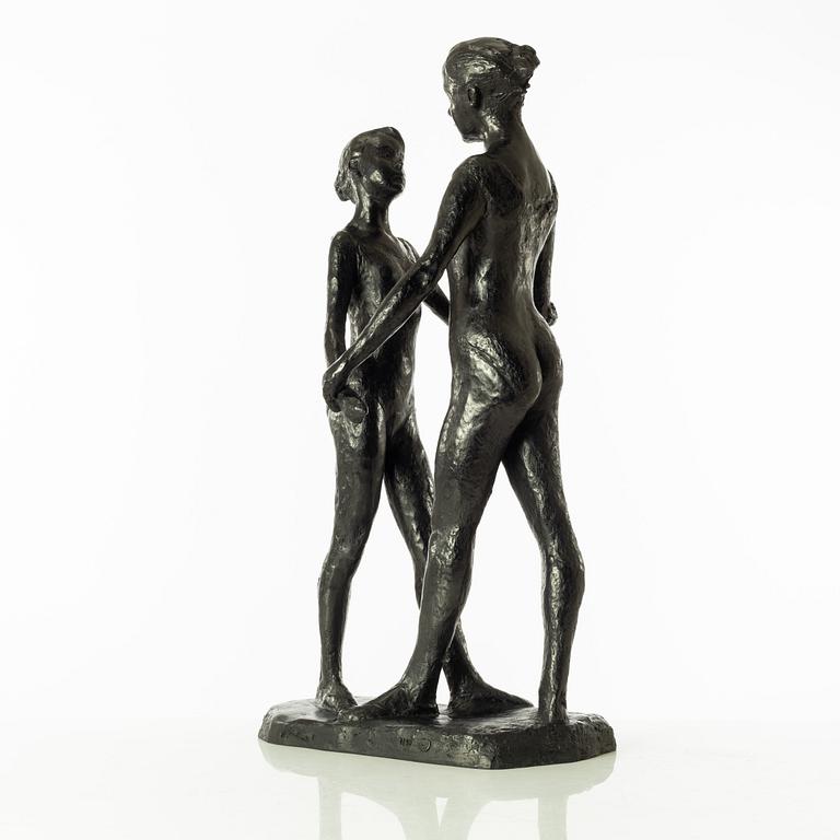 Gudmar Olovson, sculpture. Signed. Numbered. Foundry mark. Bronze, height 62 cm, length 32 cm.