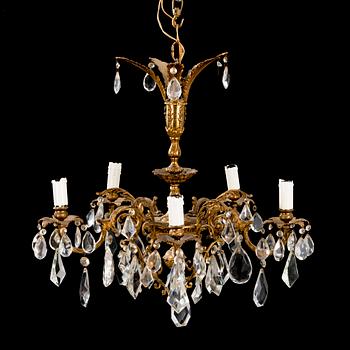 A 1920s Empire style chandelier.