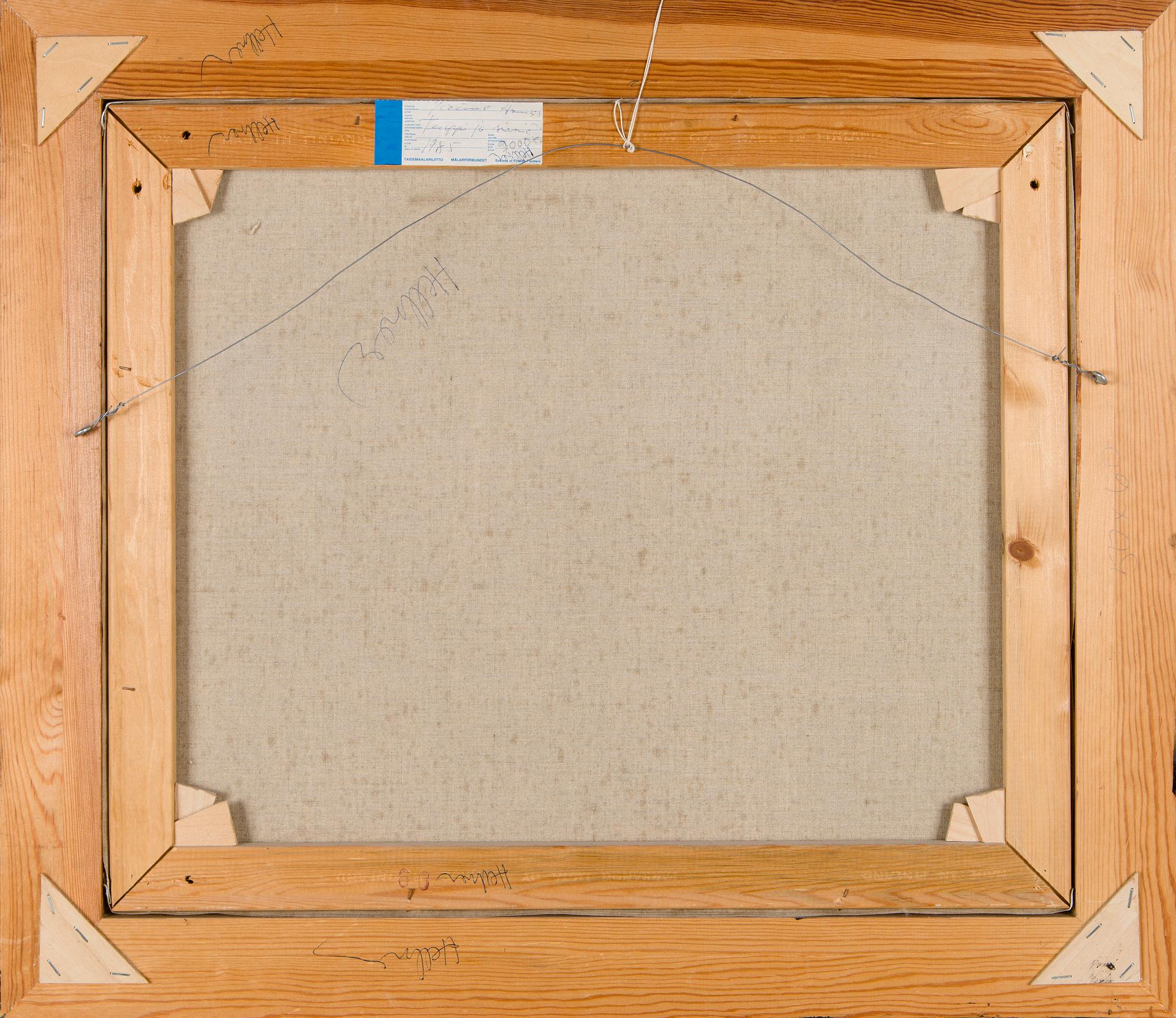 Armas Vainio, Still life with a jug and mushrooms.