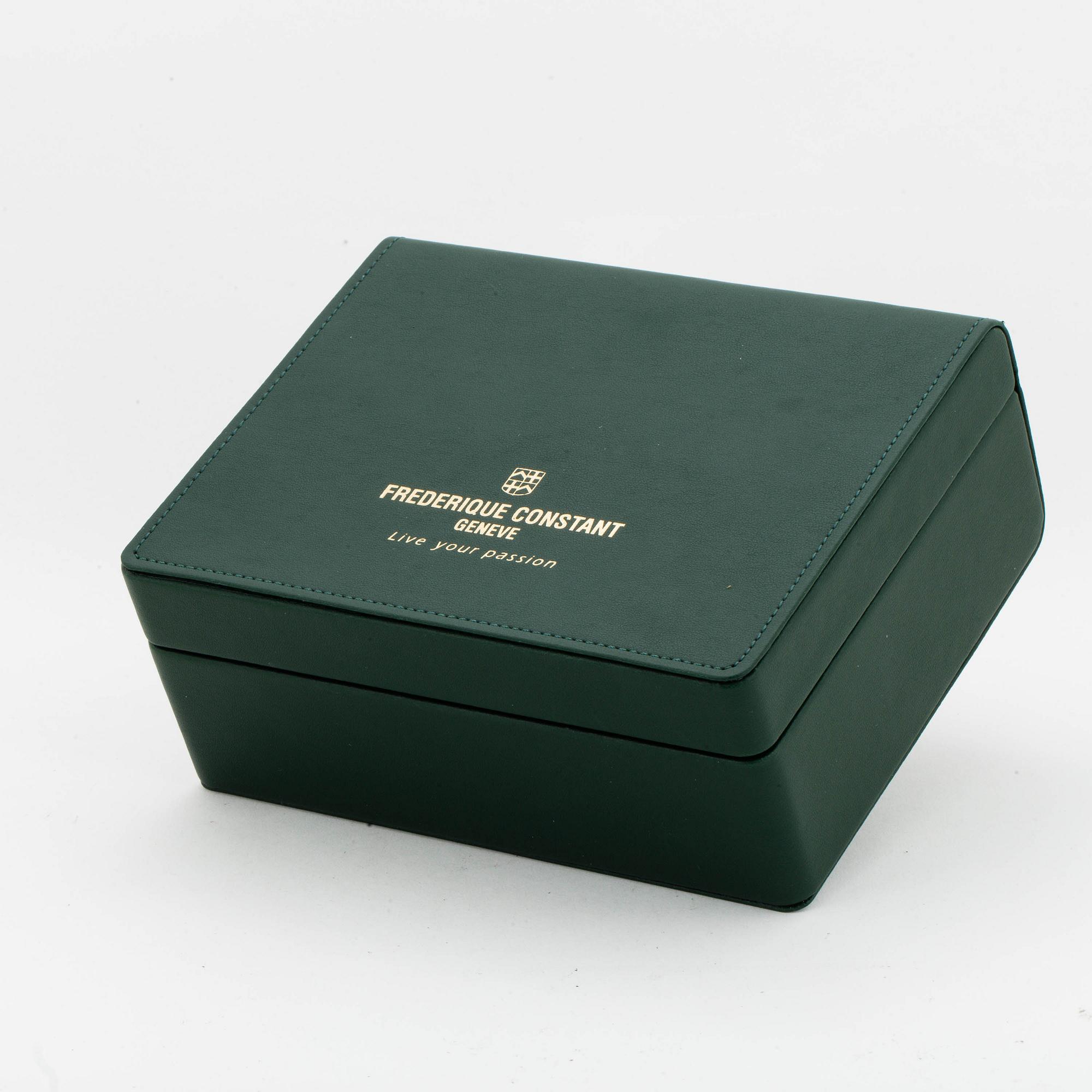 FREDERIQUE CONSTANT, Dual Time, wristwatch, 31 x 47 mm.