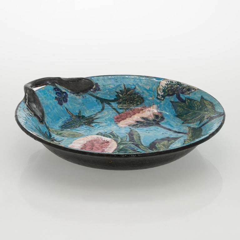 Dorrit von Fieandt, A decorative ceramic bowl signed DF. Unique.