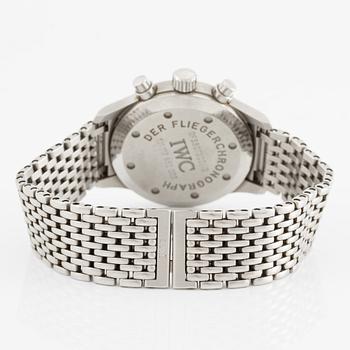 IWC, Schaffhausen, Pilot's chronograph, Mecaquartz, wristwatch, chronograph, 36 mm.