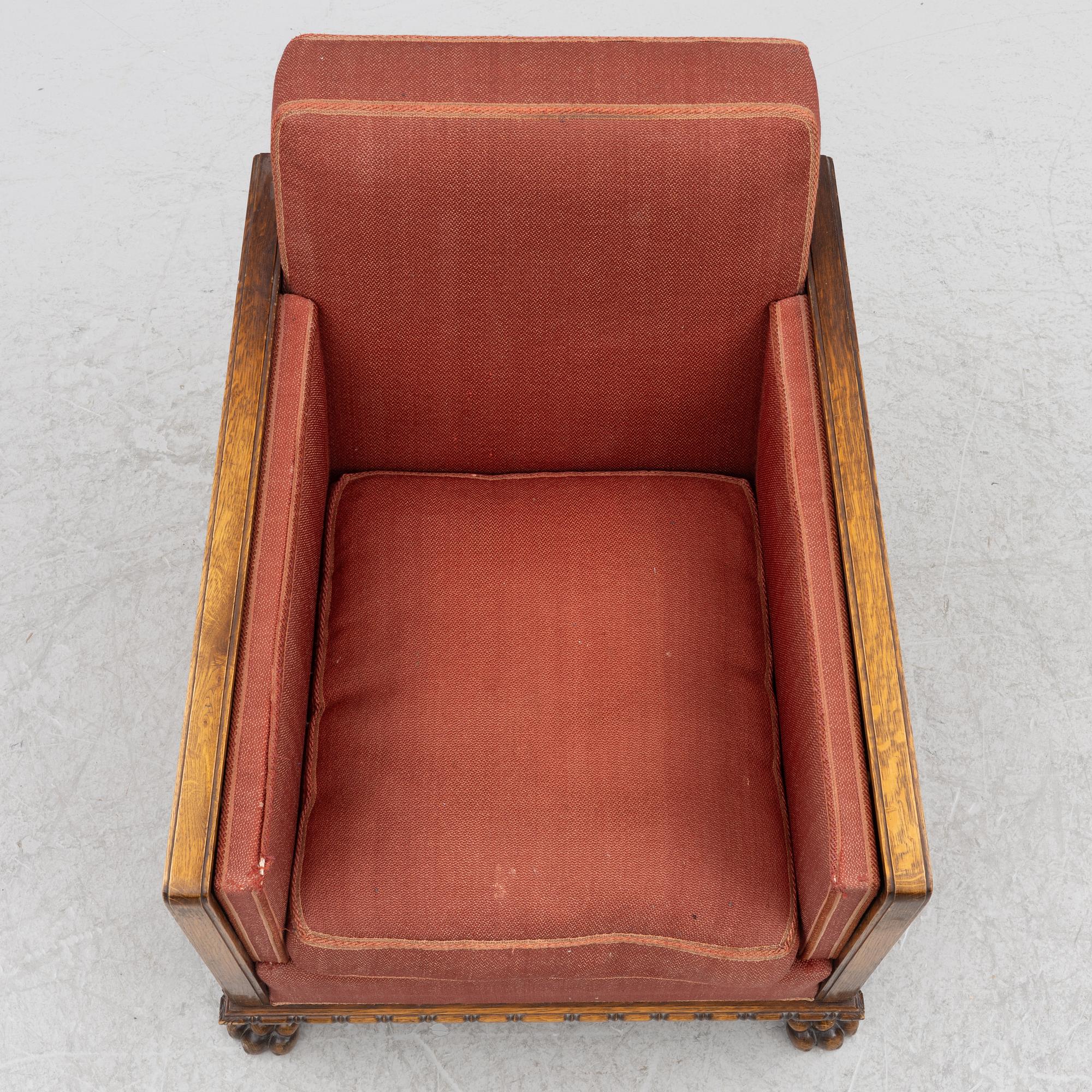 Armchairs, a pair, Swedish Grace, 1920s/30s.