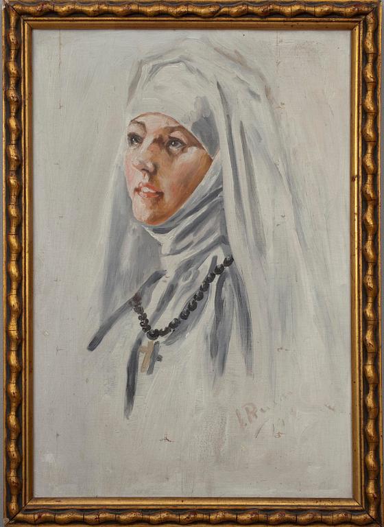 INGRID RUIN, öljy levylle, signeerattu.