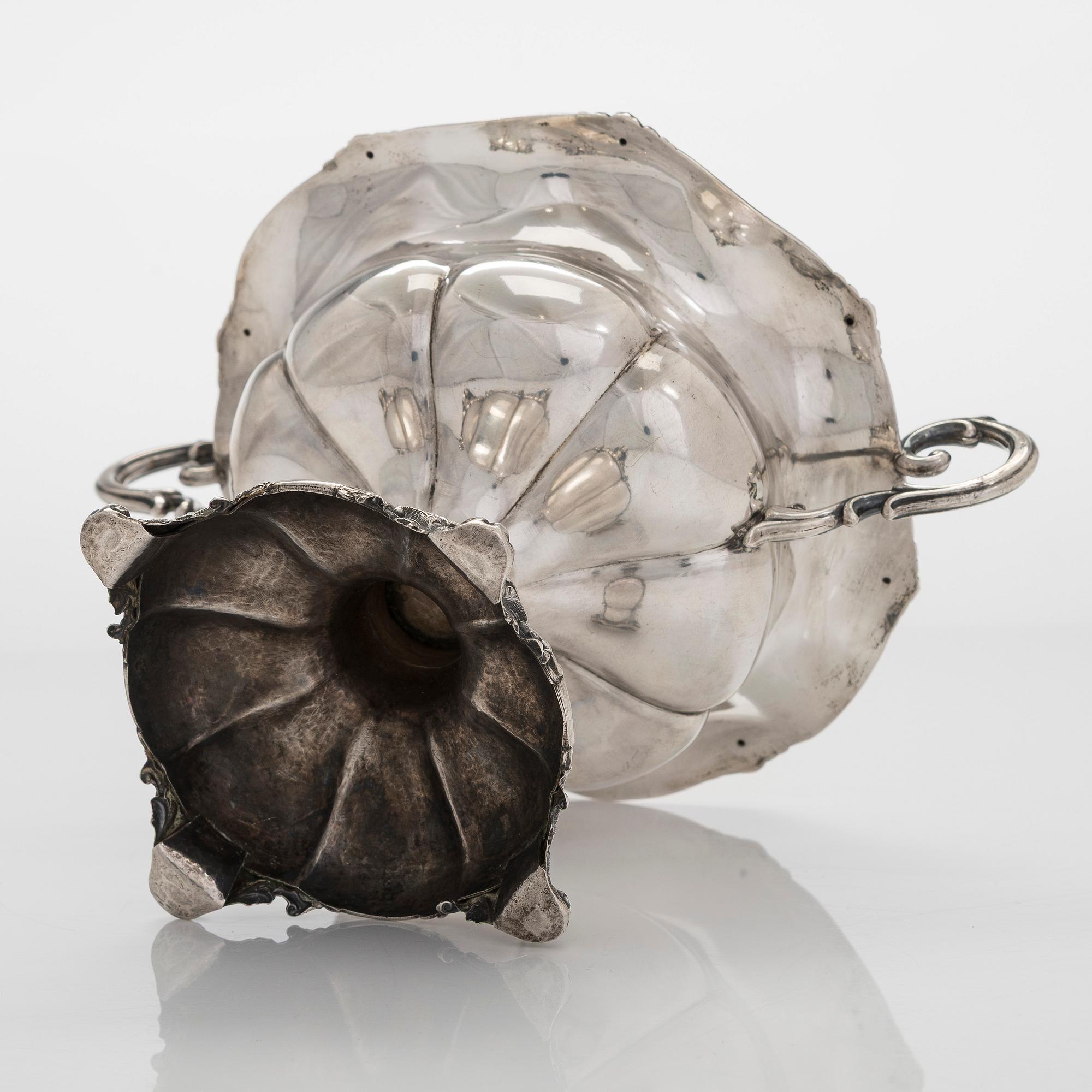 Otto Roland Mellin, skål, silver, Helsingfors, 1881.