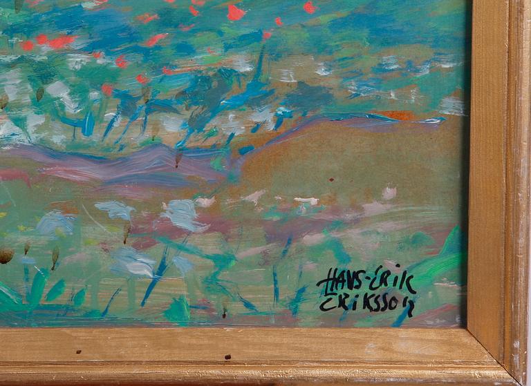 ERIKSSON, HANS-ERIK. Olja på duk, sign.