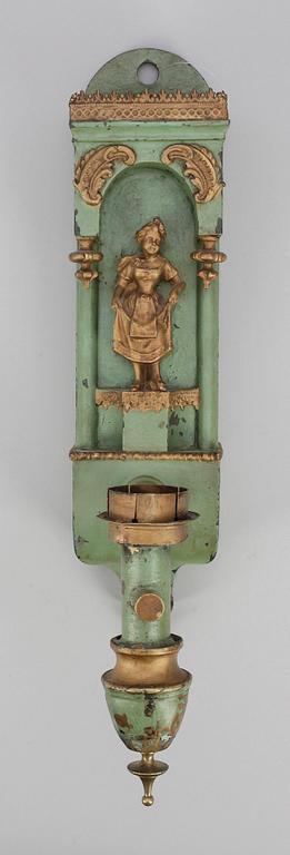 ROVOLJELAMPA, plåt. Kunglig ägarmärkning, 1800-talets slut.