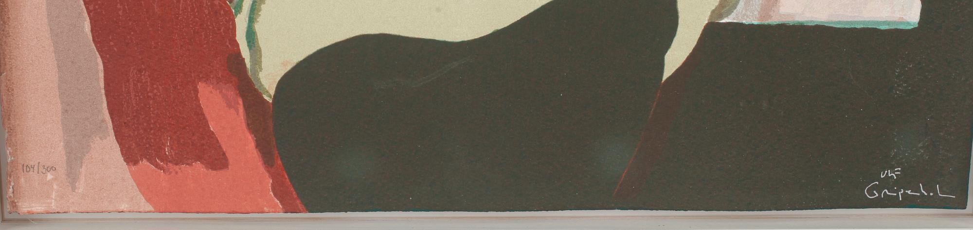 ULF GRIPENHOLM, färglitografi, signerad, numrerad 104/300.