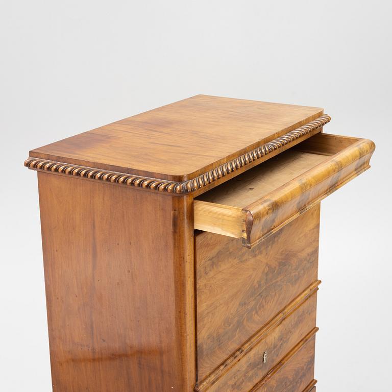 A mahogany secretaire, second half of the 19th Century.