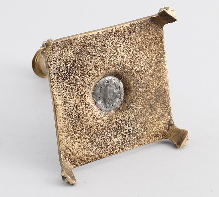 LJUSSTAKE, mässing, barock, 1600-tal.