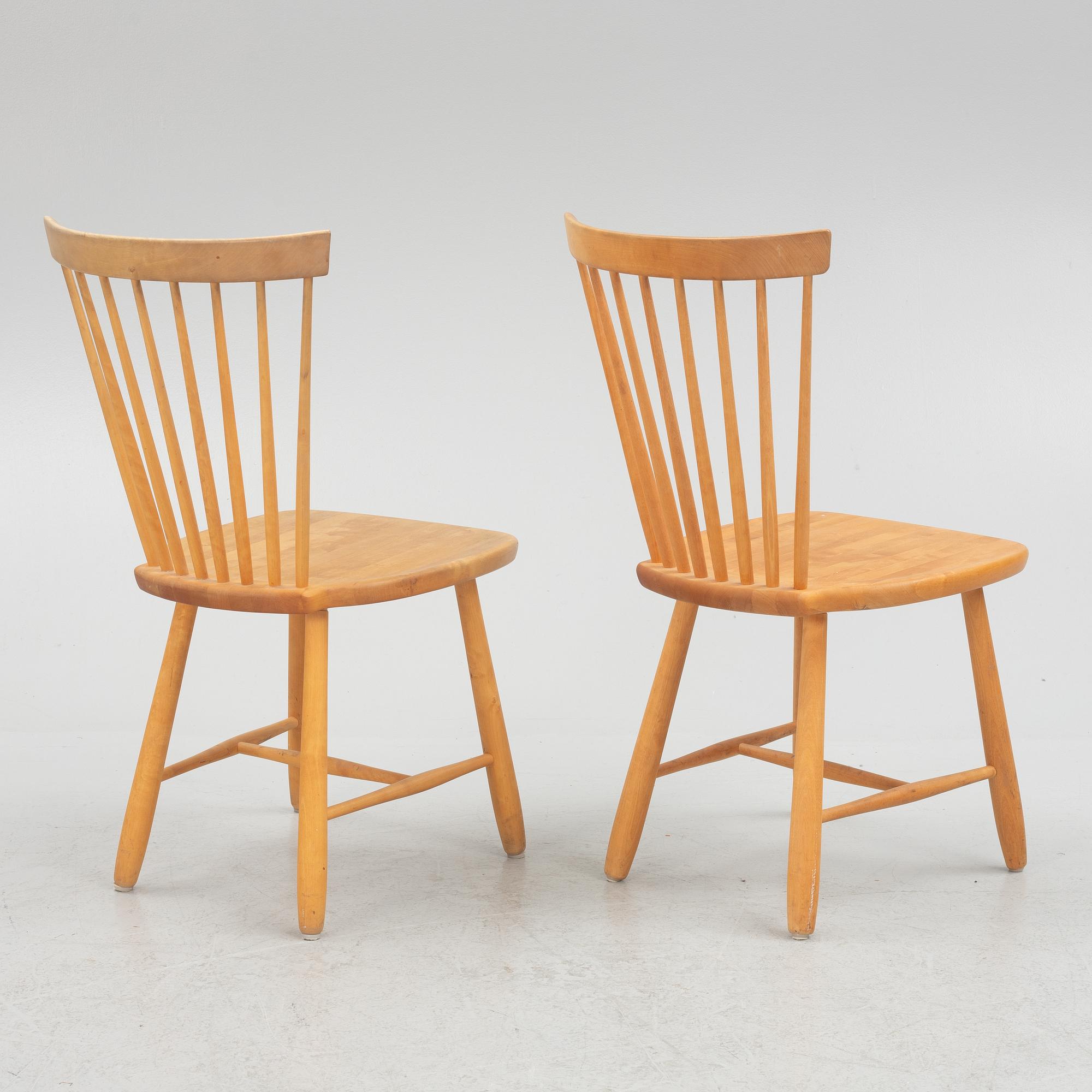 Carl Malmsten, chairs, 8 pcs, "Lilla Åland", Stolab, 1980s.