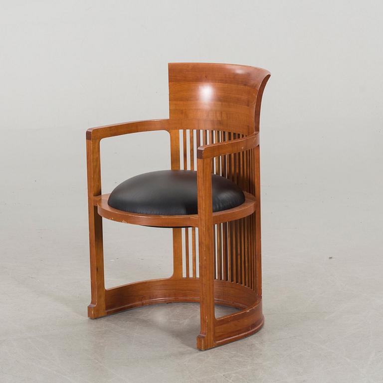 FRANK LLOYD WRIGHT, "Barrel Chair", model no 606, Cassina.