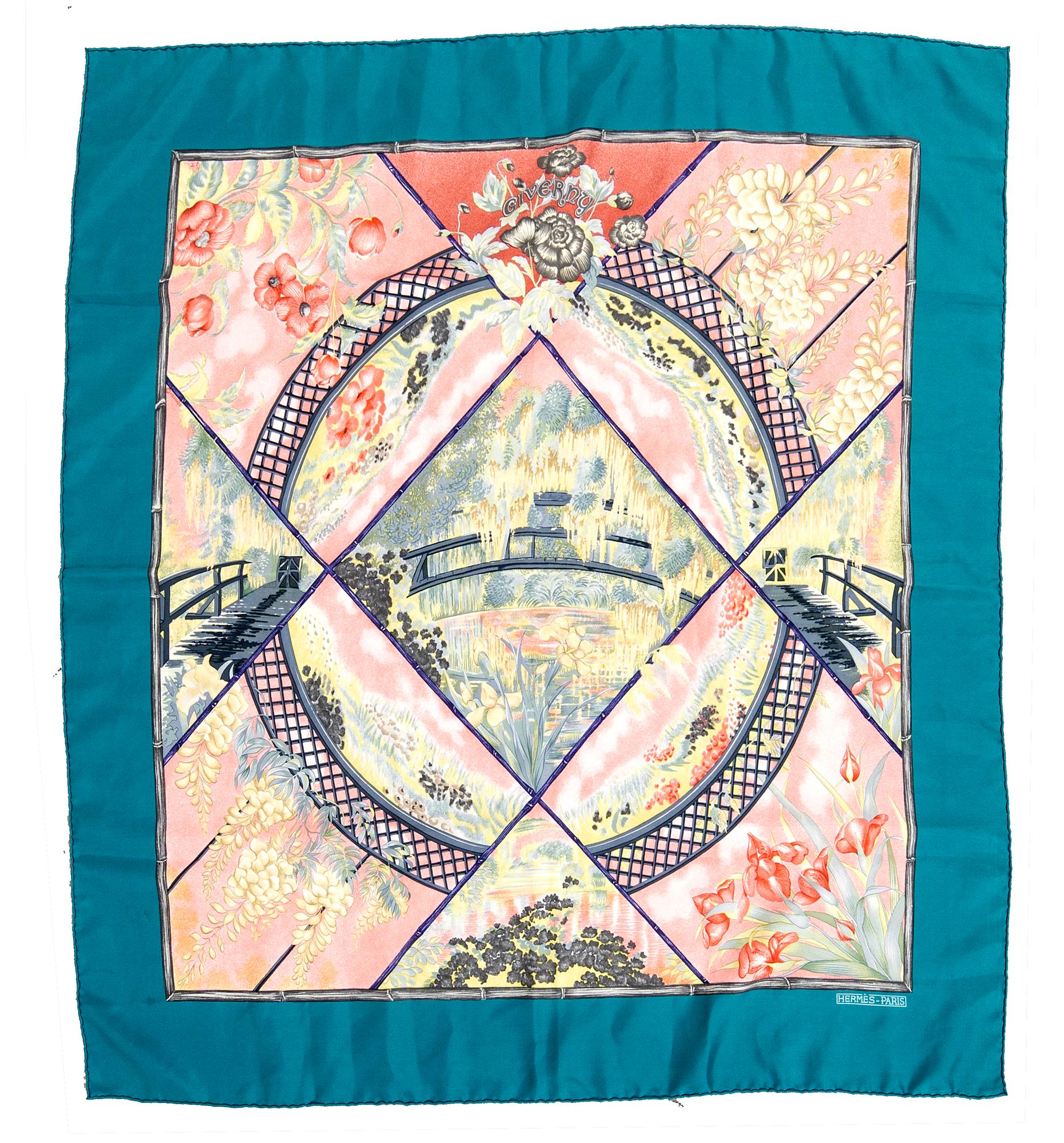 Hermès, scarf "Giverny".