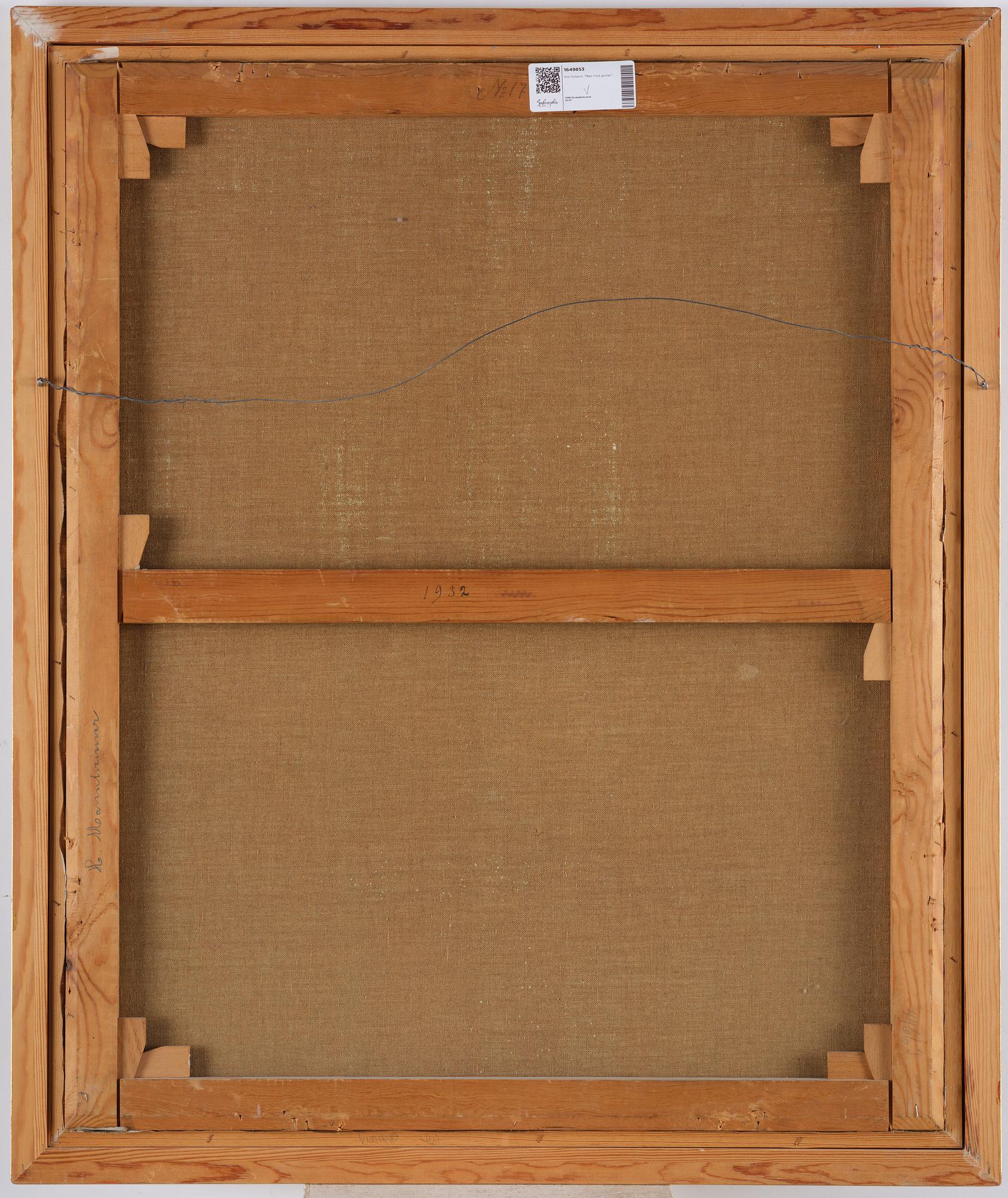 Nils Nilsson, Man with guitar (the artist's brother Gunnar).