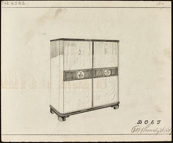 Otto Schulz, a cabinet, Boet, Gothenburg, 1930s.