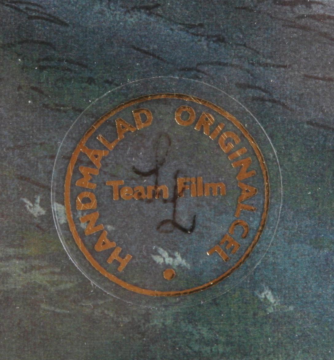 ORIGINALCEL, ur "Pelle Svanslös", blandteknik, Team Film, sign SL.