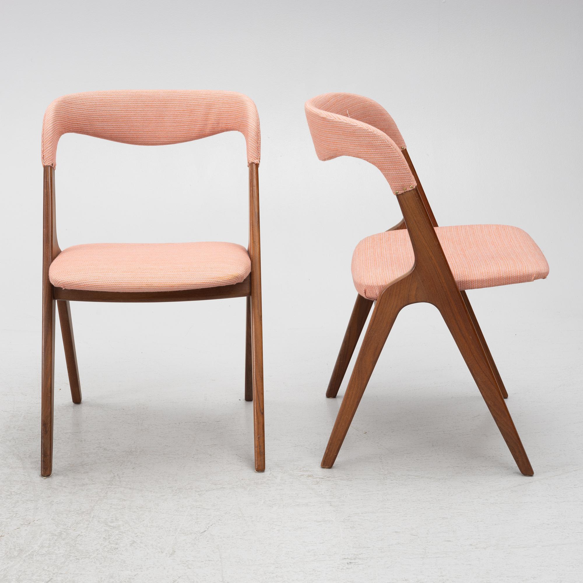 Stolar, 4 st, Danmark, 1950/60-tal.