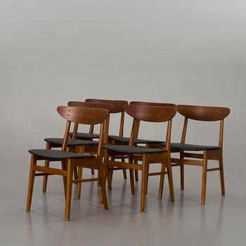 A SET OF 6 FARSTRUP CHAIRS, Denmark.