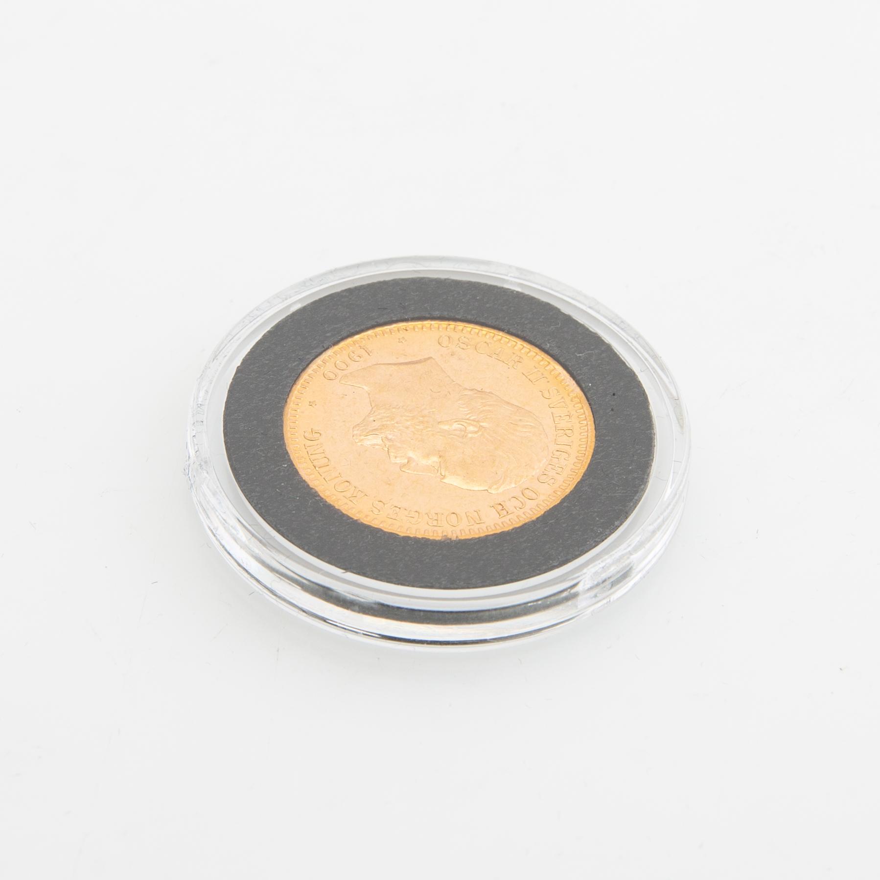 Guldmynt Sverige, Oscar II 20 kr, 1900.