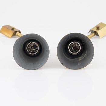 A pair of wall lamps, mid 20th Century.