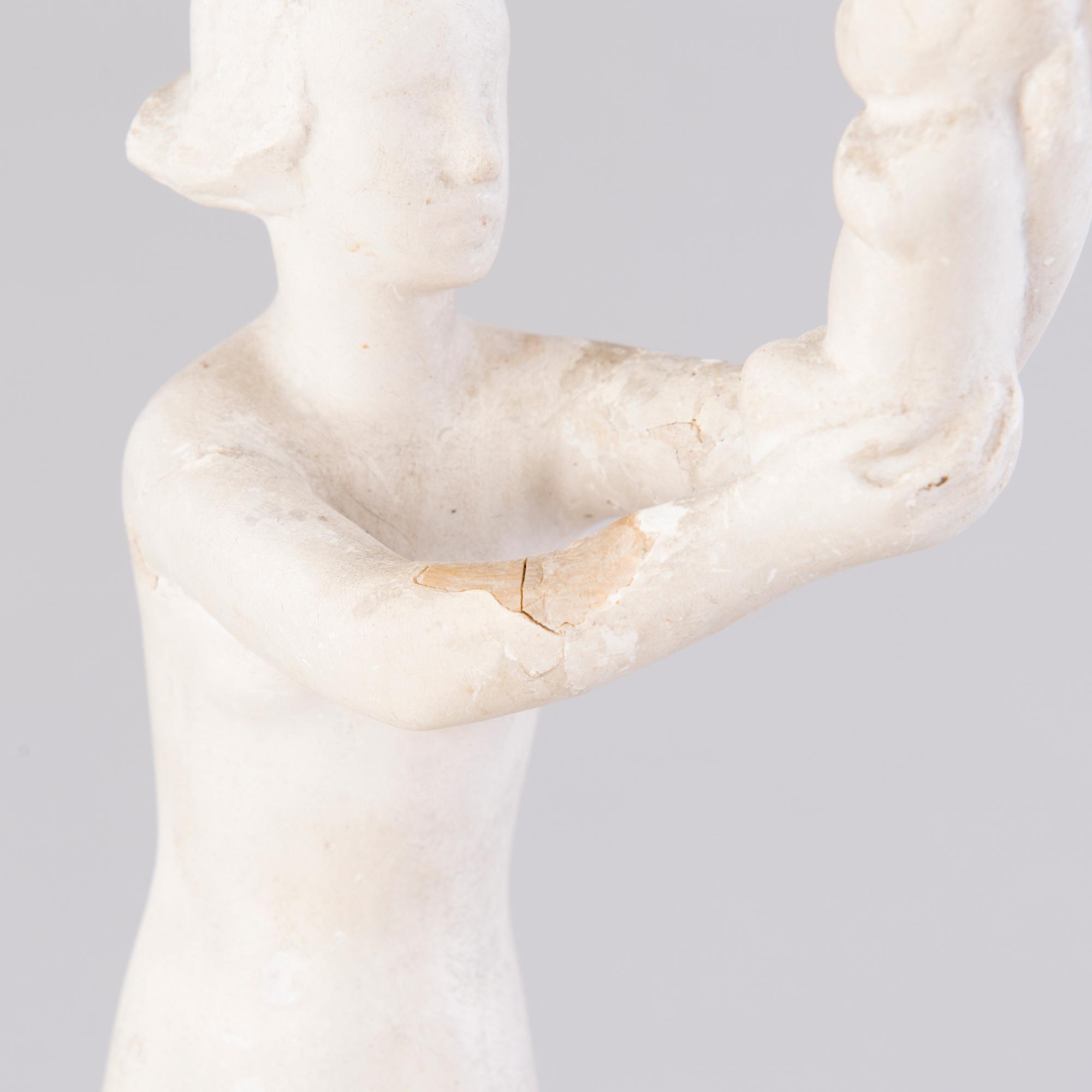 VIKTOR JANSSON,  skulptur, gips, signerad Faffan J.