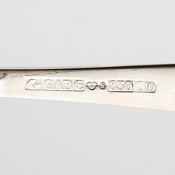 Jacob Ängman, Cutlery service, 85 pieces, "Rosenholm", CG Hallberg, Stockholm.