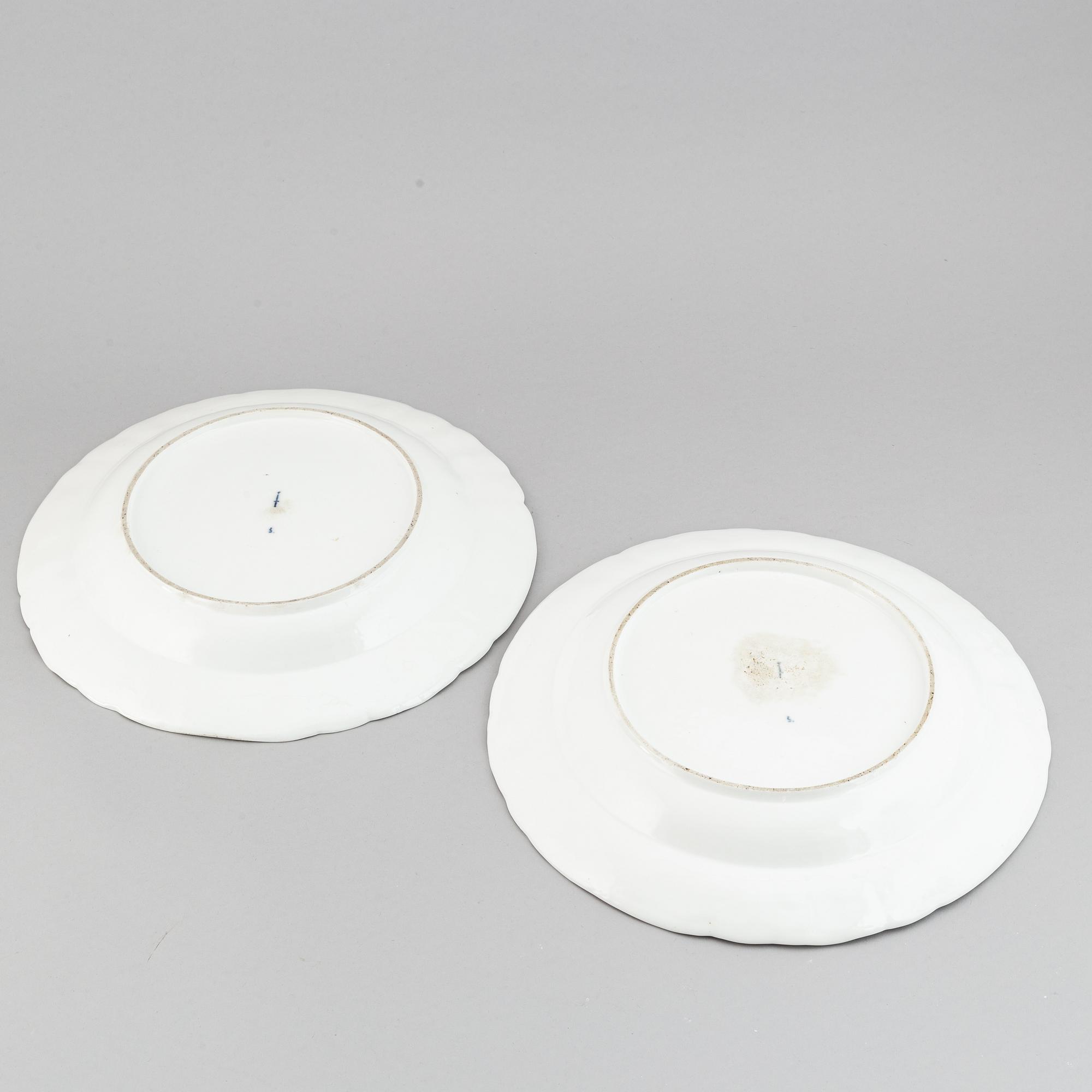 A pair of porcelain dishes, KPM, Berlin, late 18th century.