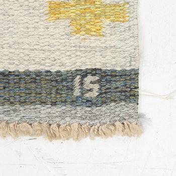 Ingegerd Silow, matta, rölakan, ca 239 x 153 cm, signerad IS.