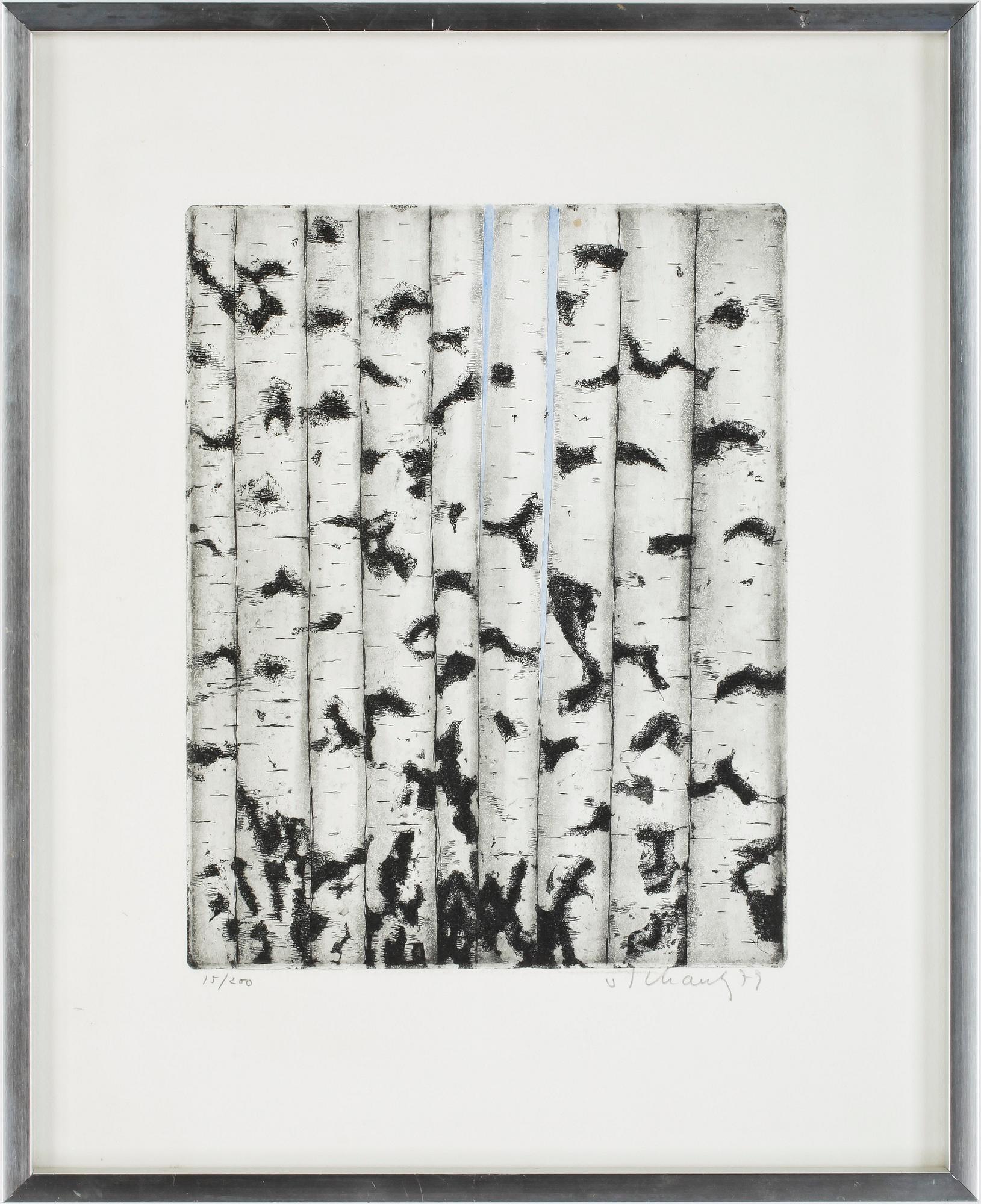 PHILIP VON SCHANTZ, Handkolorerad etsning, 1979, signerad och numrerad 15/200.
